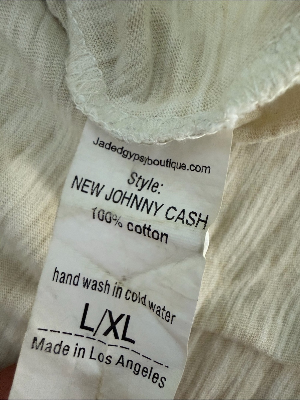 Jaded Gypsy Vintage Johnny Cash Graphic V-Neck Tee - Picture 4 of 4